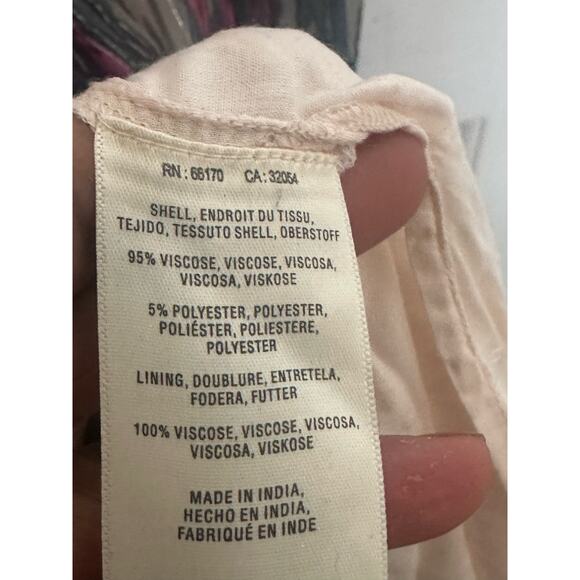 Anthropologie Dress Meadow Rue Boho Josie Tiered Maxi Fairy Multi Bohemian Sz 10 - Picture 8 of 10